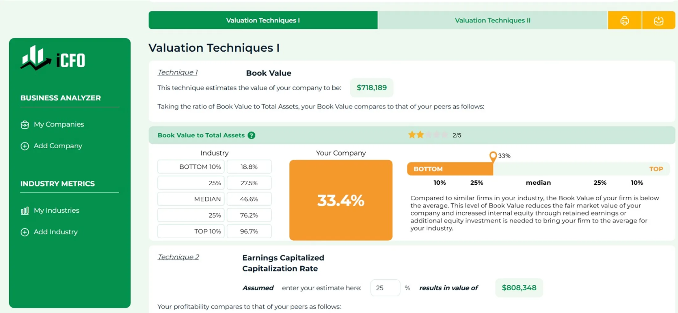 Quick Benchmark Scorecard — slide 1